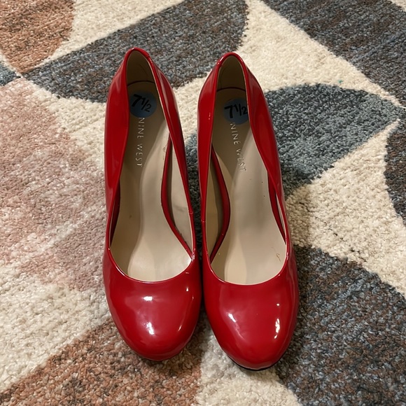 Nine West Red Heels - Picture 2 of 7